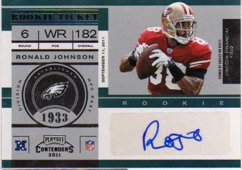 2011 Playoff Contenders #171 Ronald Johnson Front