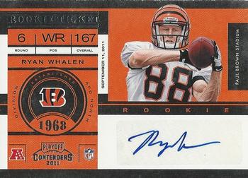 2011 Playoff Contenders #175 Ryan Whalen Front