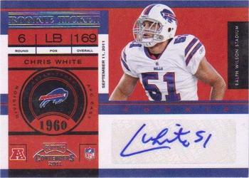 2011 Playoff Contenders #193 Chris White Front
