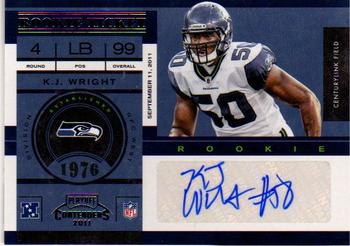 2011 Playoff Contenders #197 K.J. Wright Front