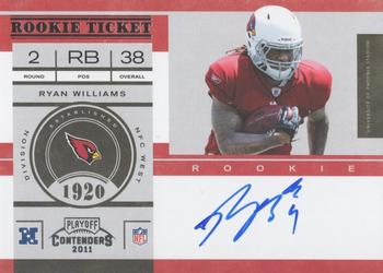 2011 Playoff Contenders #209 Ryan Williams Front