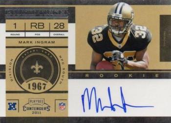 2011 Playoff Contenders #213 Mark Ingram Front