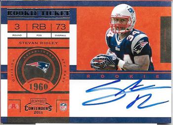 2011 Playoff Contenders #214 Stevan Ridley Front