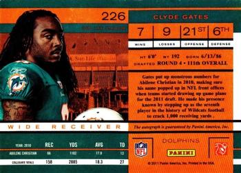 2011 Playoff Contenders #226 Clyde Gates Back