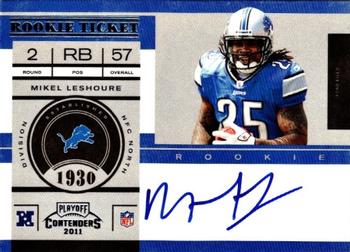 2011 Playoff Contenders #229 Mikel Leshoure Front