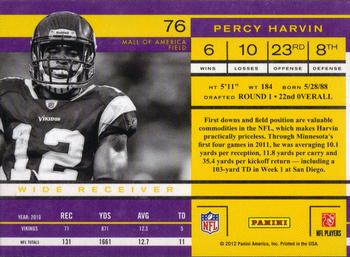 2011 Playoff Contenders #76 Percy Harvin Back