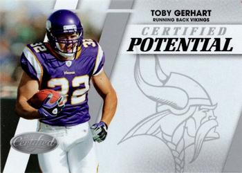 2010 Panini Certified - Certified Potential #8 Toby Gerhart  Front