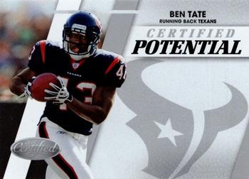 2010 Panini Certified - Certified Potential #35 Ben Tate  Front