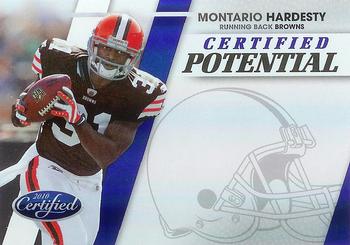 2010 Panini Certified - Certified Potential Blue #34 Montario Hardesty  Front