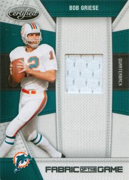 2010 Panini Certified - Fabric of the Game #16 Bob Griese Front