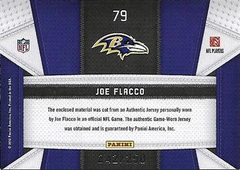 2010 Panini Certified - Fabric of the Game #79 Joe Flacco Back