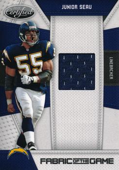 2010 Panini Certified - Fabric of the Game #90 Junior Seau Front
