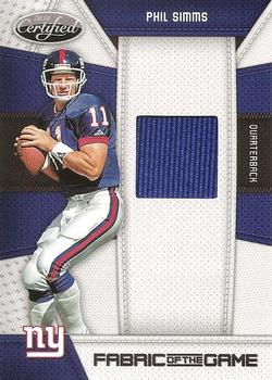 2010 Panini Certified - Fabric of the Game #112 Phil Simms Front