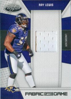 2010 Panini Certified - Fabric of the Game #117 Ray Lewis Front