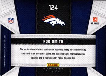 2010 Panini Certified - Fabric of the Game #124 Rod Smith Back
