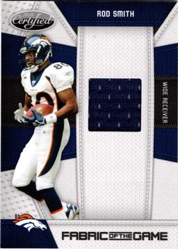 2010 Panini Certified - Fabric of the Game #124 Rod Smith Front