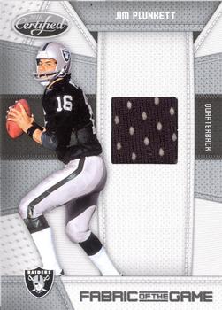 2010 Panini Certified - Fabric of the Game #78 Jim Plunkett Front