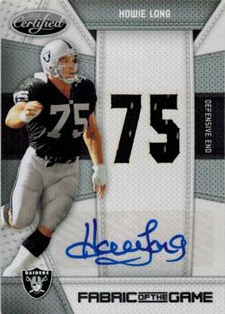 2010 Panini Certified - Fabric of the Game Jersey Number Autographs #67 Howie Long Front