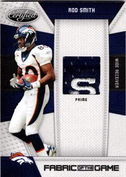2010 Panini Certified - Fabric of the Game Prime #124 Rod Smith Front