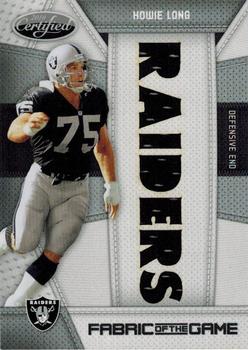 2010 Panini Certified - Fabric of the Game Team Die Cut #67 Howie Long Front