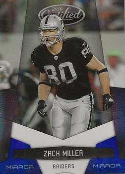 2010 Panini Certified - Mirror Blue #111 Zach Miller  Front