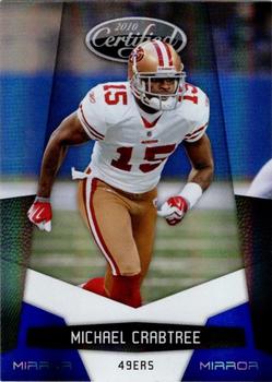 2010 Panini Certified - Mirror Blue #130 Michael Crabtree  Front