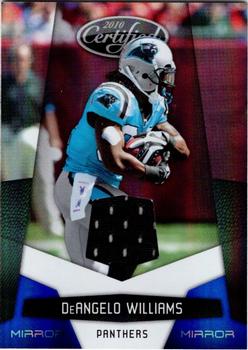 2010 Panini Certified - Mirror Blue Materials #19 DeAngelo Williams Front