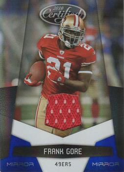 2010 Panini Certified - Mirror Blue Materials #128 Frank Gore Front