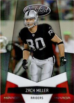 2010 Panini Certified - Mirror Red #111 Zach Miller  Front