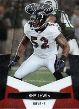 2010 Panini Certified - Platinum Red #13 Ray Lewis  Front