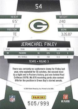 2010 Panini Certified - Platinum Red #54 Jermichael Finley  Back