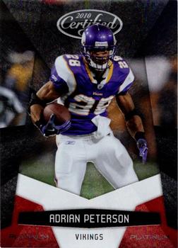 2010 Panini Certified - Platinum Red #82 Adrian Peterson  Front