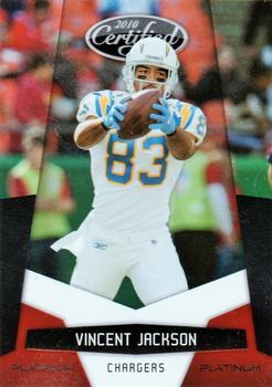 2010 Panini Certified - Platinum Red #126 Vincent Jackson  Front