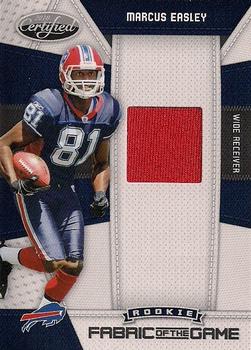 2010 Panini Certified - Rookie Fabric of the Game #18 Marcus Easley Front