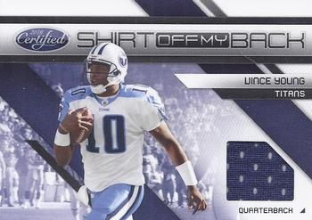 2010 Panini Certified - Shirt Off My Back Materials #30 Vince Young Front