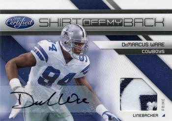 2010 Panini Certified - Shirt Off My Back Materials Autographs Prime #16 DeMarcus Ware Front