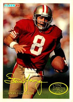 1994 Fleer Shell FACT #27 Steve Young Front