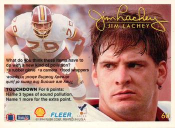 1994 Fleer Shell FACT #60 Jim Lachey Back