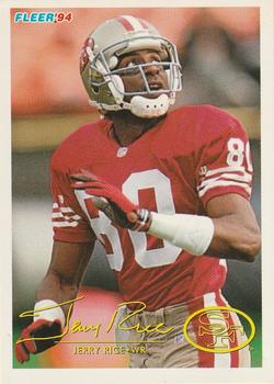 1994 Fleer Shell FACT #108 Jerry Rice Front