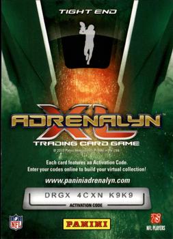 2010 Panini Adrenalyn XL #84 Jermaine Gresham Back