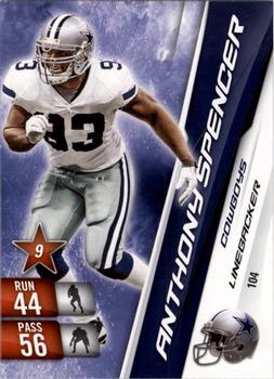 2010 Panini Adrenalyn XL #104 Anthony Spencer  Front