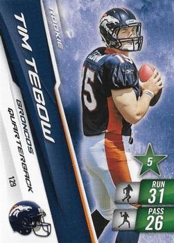 2010 Panini Adrenalyn XL #129 Tim Tebow Front