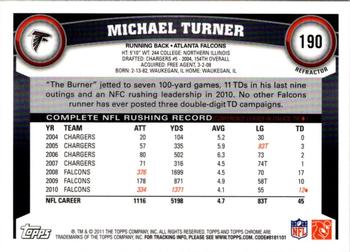 2011 Topps Chrome - Orange Refractors #190 Michael Turner  Back