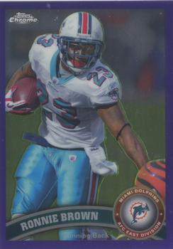 2011 Topps Chrome - Purple Refractors #75 Ronnie Brown Front