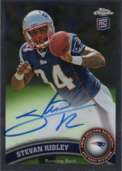 2011 Topps Chrome - Rookie Autographs #193 Stevan Ridley Front