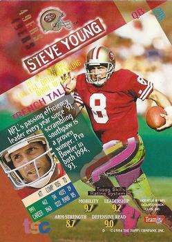 1994 Stadium Club - Members Only #295 Steve Young Back