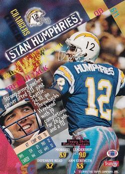 1994 Stadium Club - Members Only #611 Stan Humphries Back