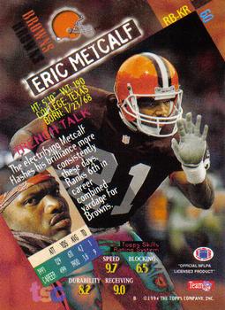 1994 Stadium Club - Members Only #60 Eric Metcalf Back