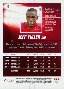 2012 SAGE HIT #9 Jeff Fuller Back