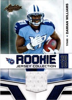 2010 Panini Absolute Memorabilia - Rookie Jersey Collection #8 Damian Williams  Front